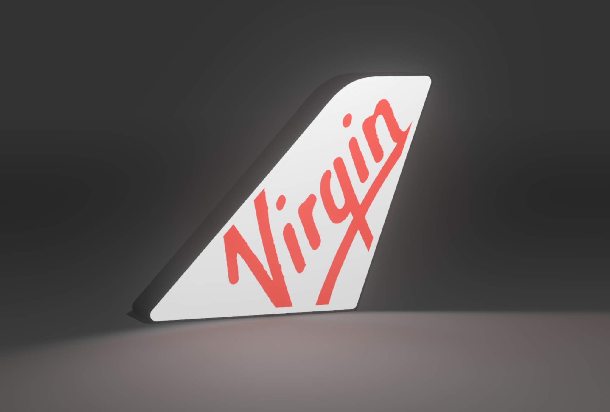 Virgin Australia illuminated tail light